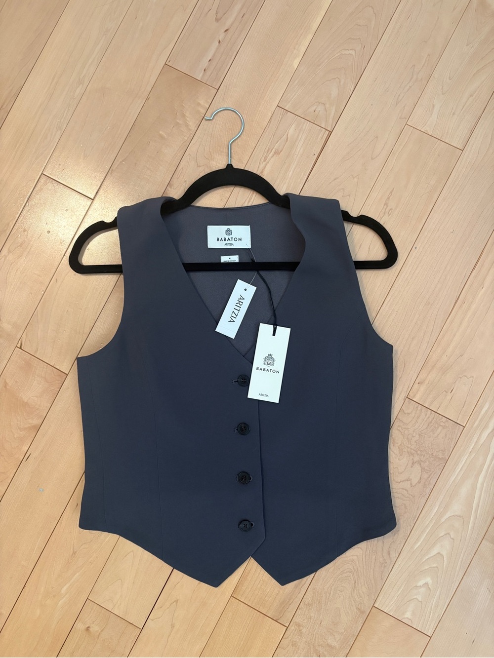 Babaton Coal Grey Women's Tailored Vest